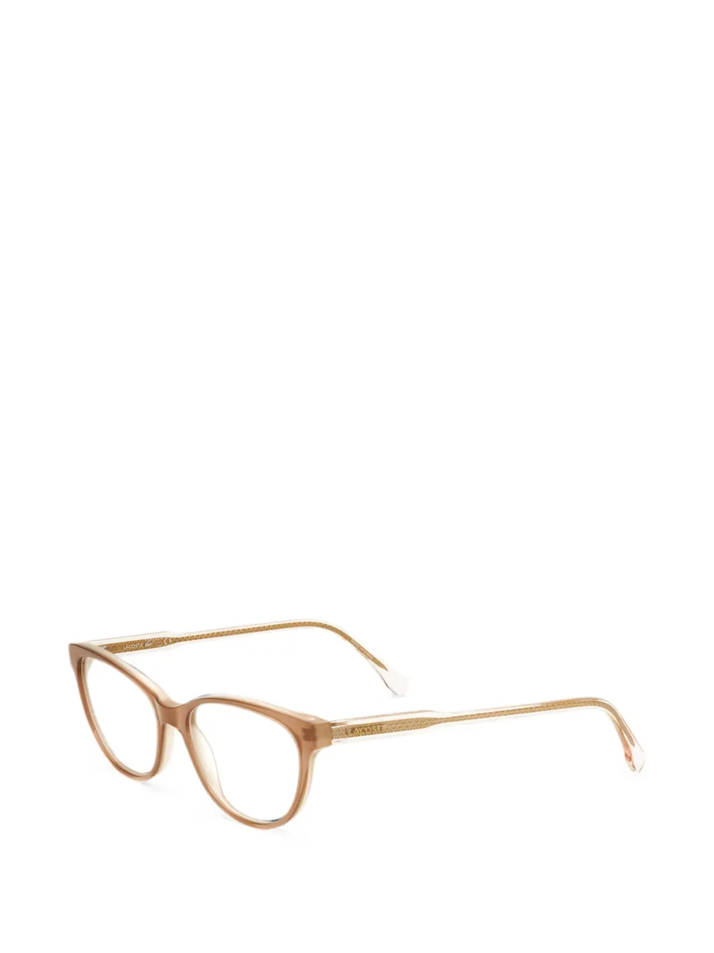 Lacoste cat-eye glasses - Nude