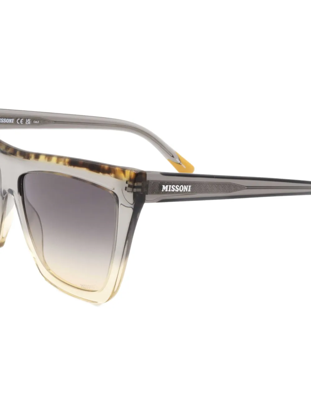 MISSONI EYEWEAR Zonnebril met vierkant montuur Grijs