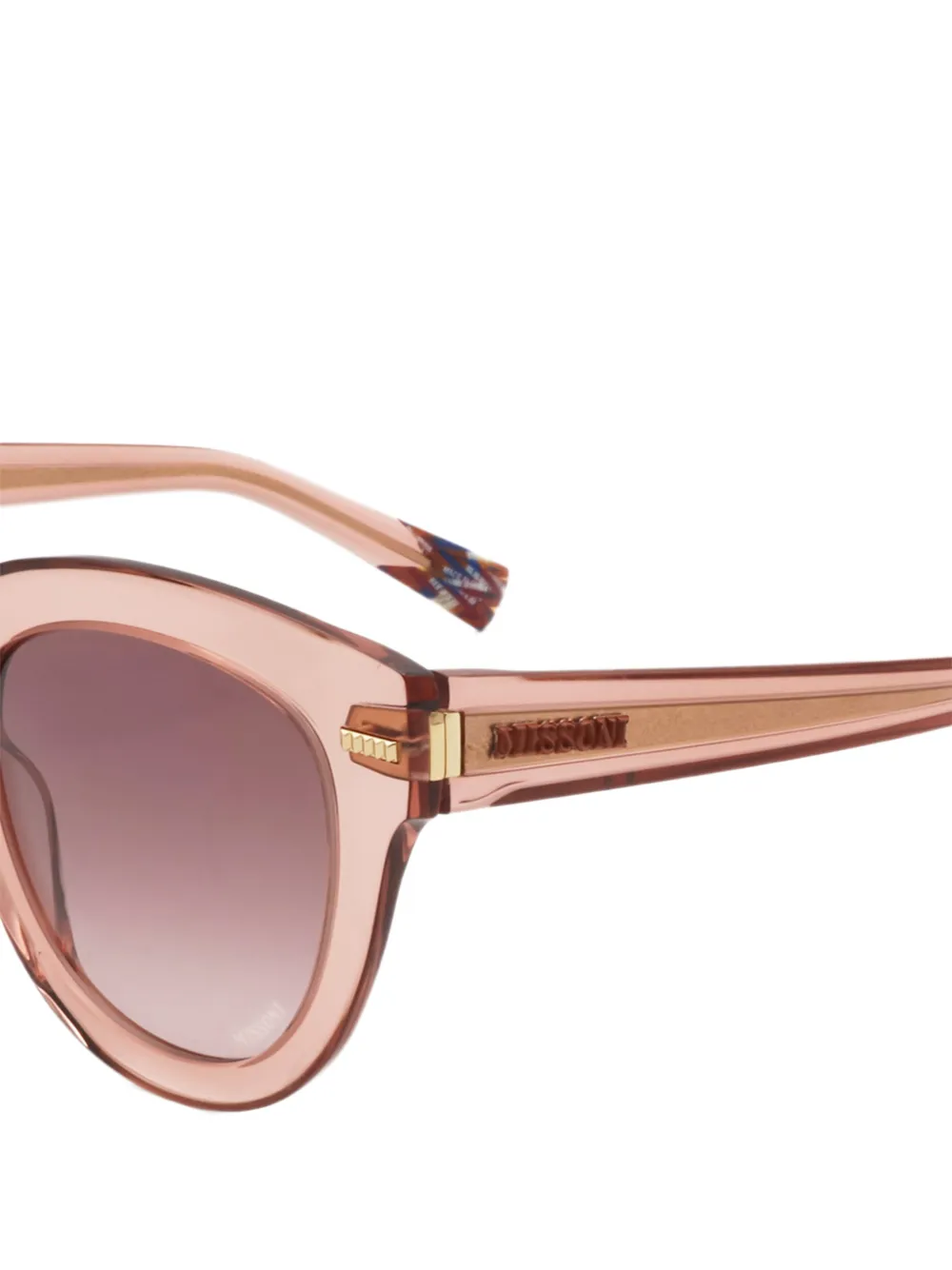 MISSONI EYEWEAR Zonnebril met cat-eye montuur Roze