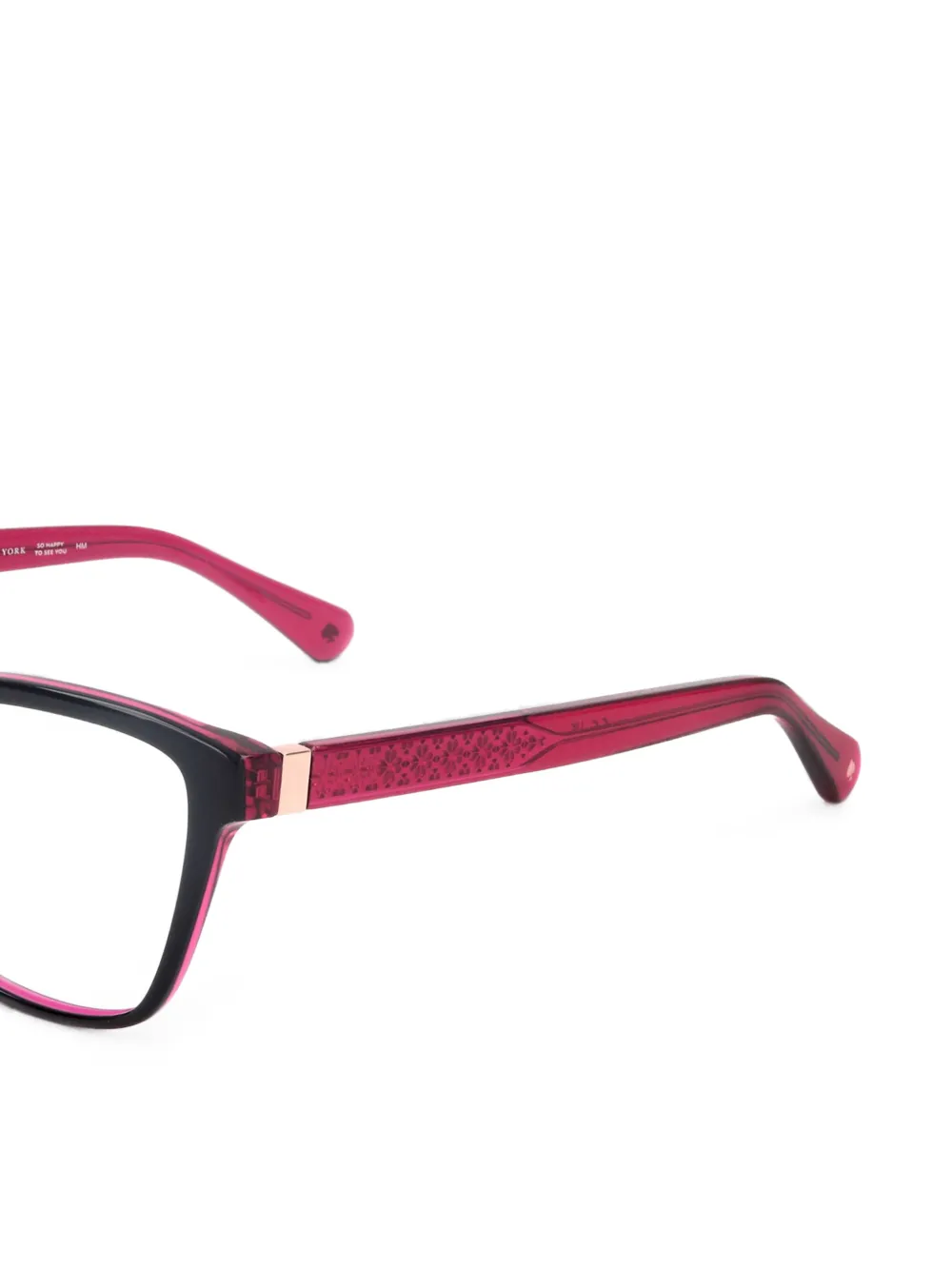 Kate Spade Belen bril met rechthoekig montuur Zwart