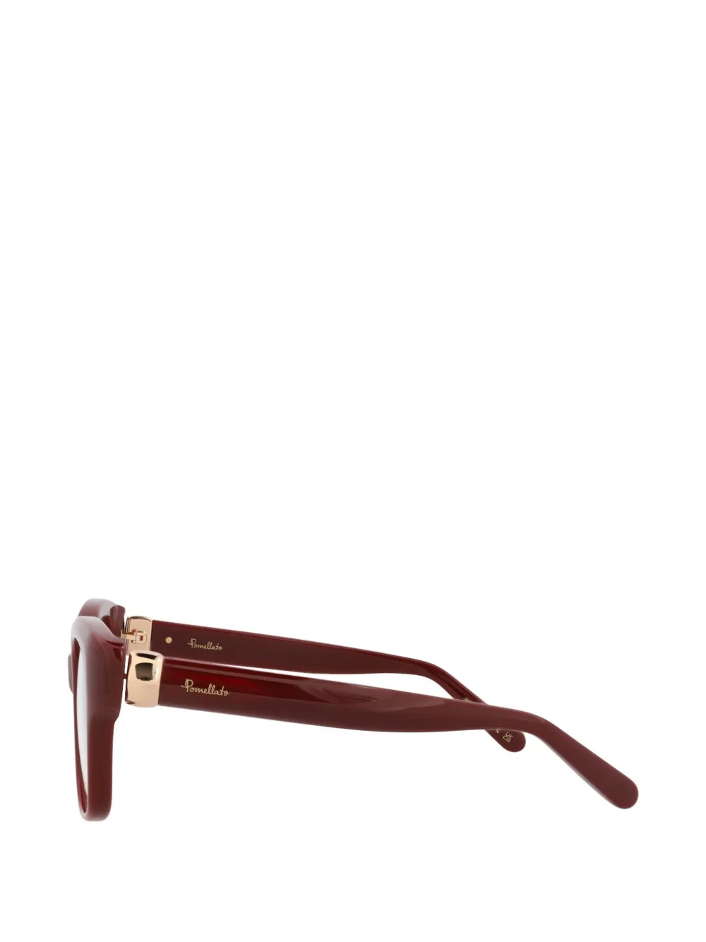 Pomellato Square-frame Glasses in Red, view 3