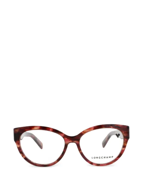 Longchamp cat-eye tortoiseshell-effect glasses