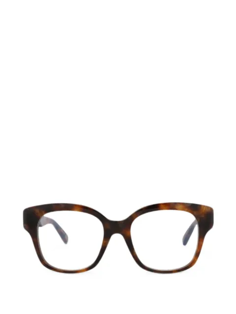 Pomellato tortoiseshell-effect square-frame glasses