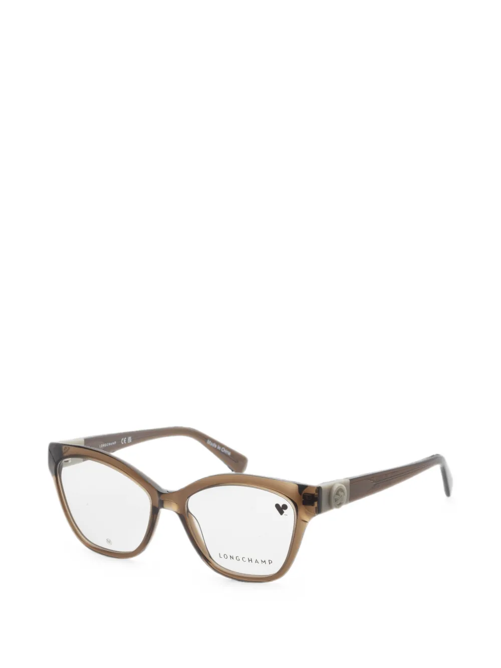 Longchamp cat-eye glasses - Braun