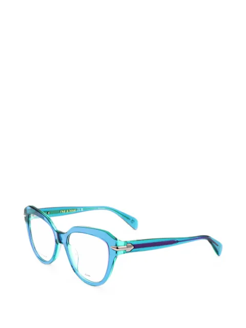 rag & bone lentes con armazón geométrica