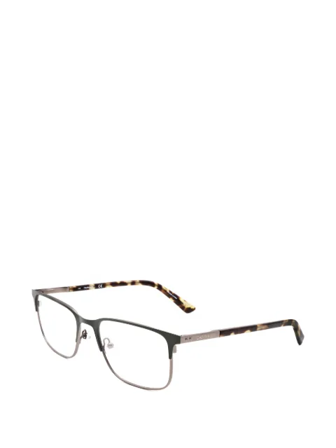 Calvin Klein matte rectangle-frame glasses