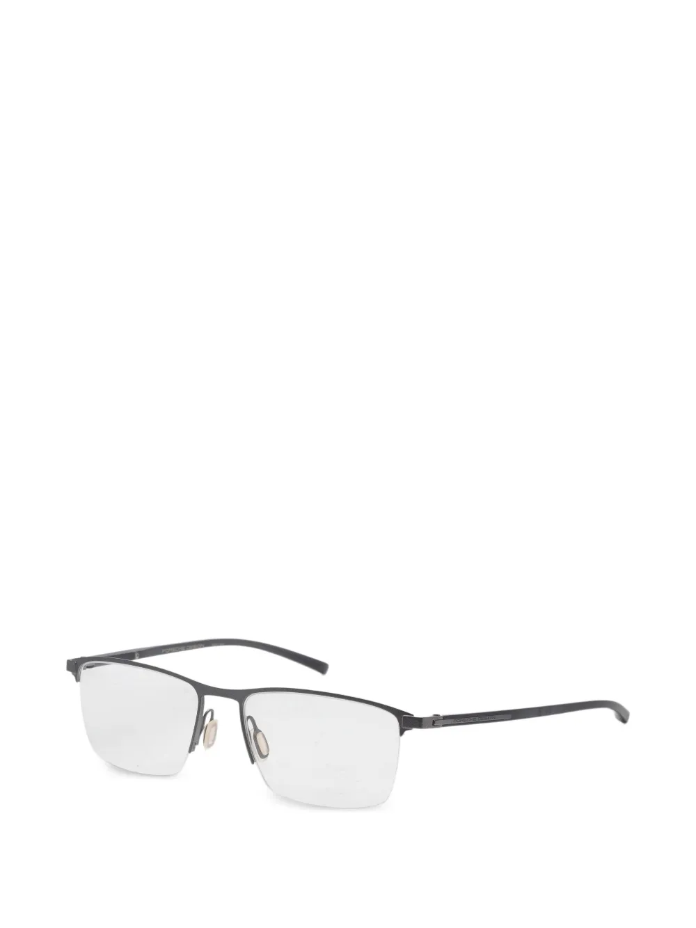 Porsche Design Eckige Halbrandbrille - Grau
