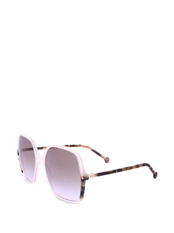 Carolina Herrera Geometric-frame Sunglasses in White