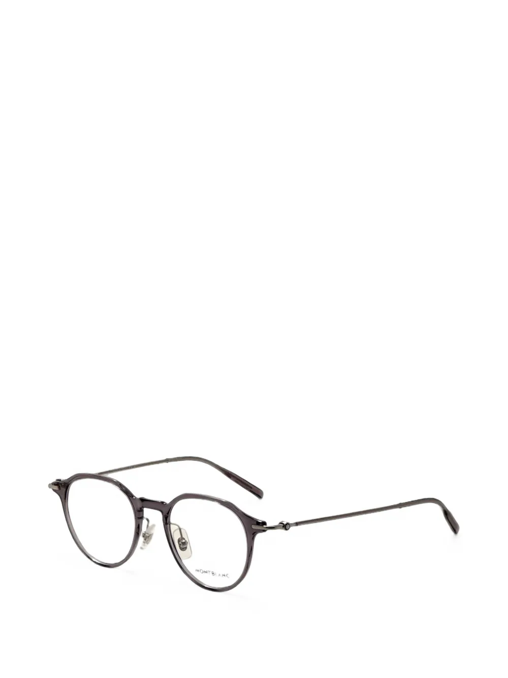 Montblanc Bril met geometrisch montuur Grijs
