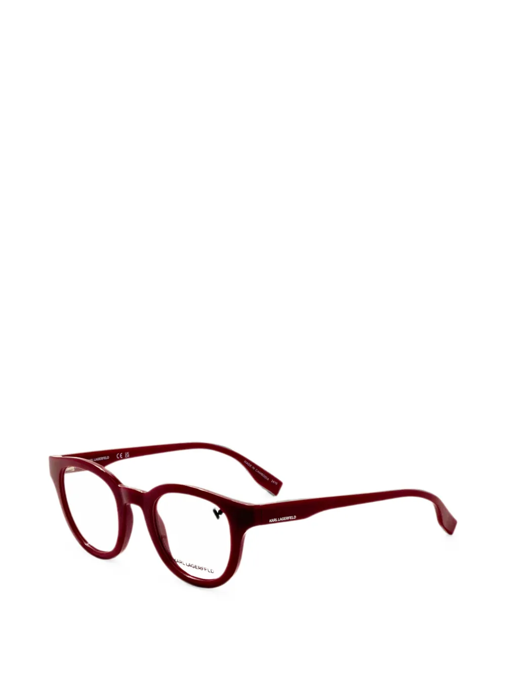 Karl Lagerfeld round-frame glasses - Rosso