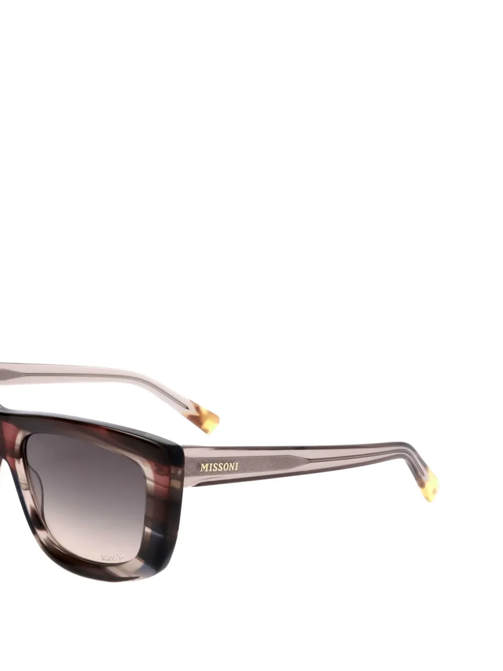 MISSONI EYEWEAR Zonnebril met vierkant montuur Paars