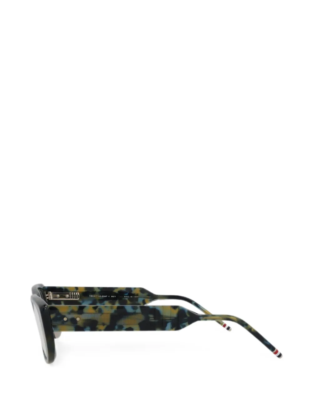 Thom Browne Eyewear Novelty bril met schildpadschild-design Blauw