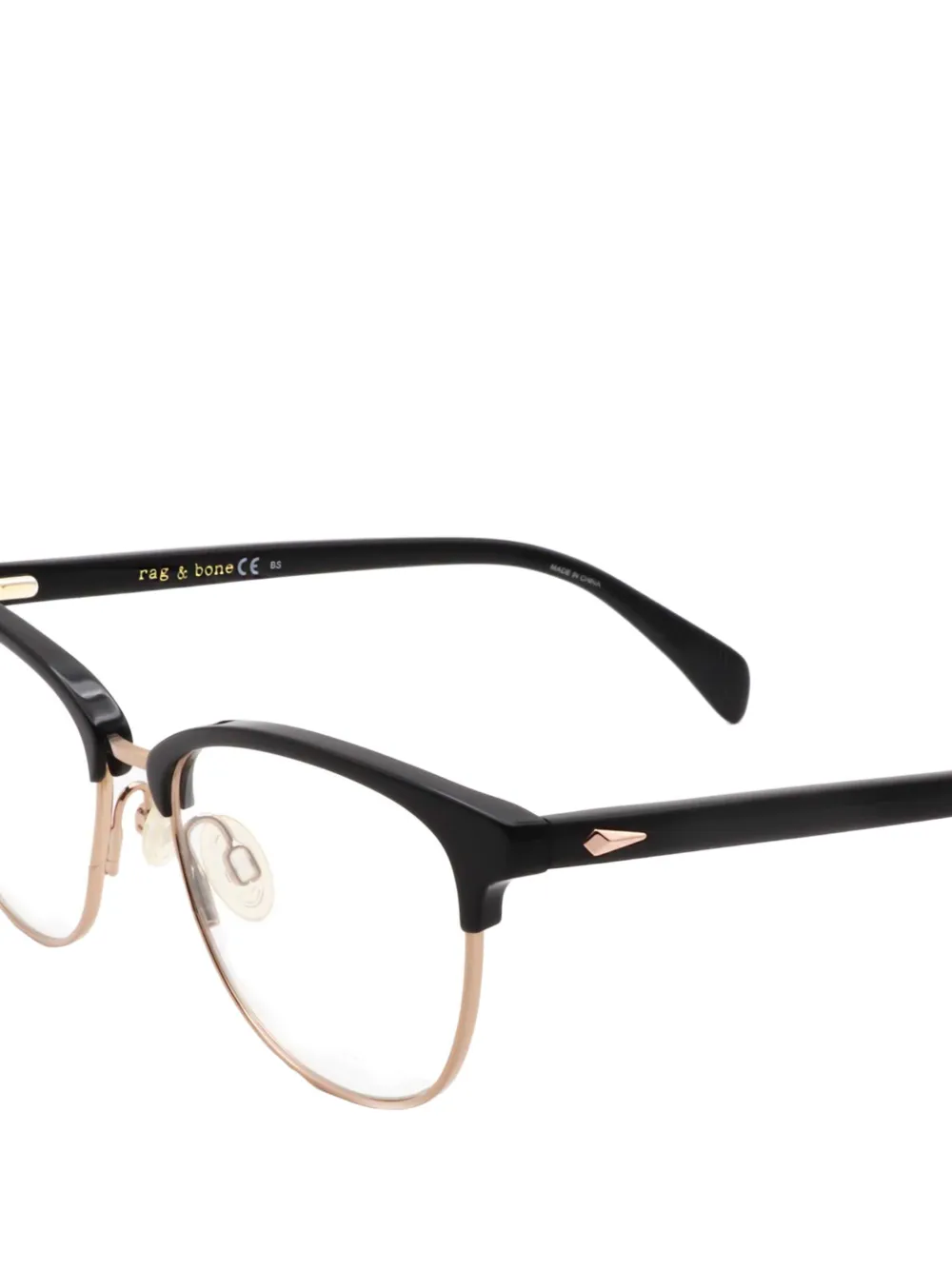 RAG & BONE EYEWEAR Bril met vierkant montuur Zwart