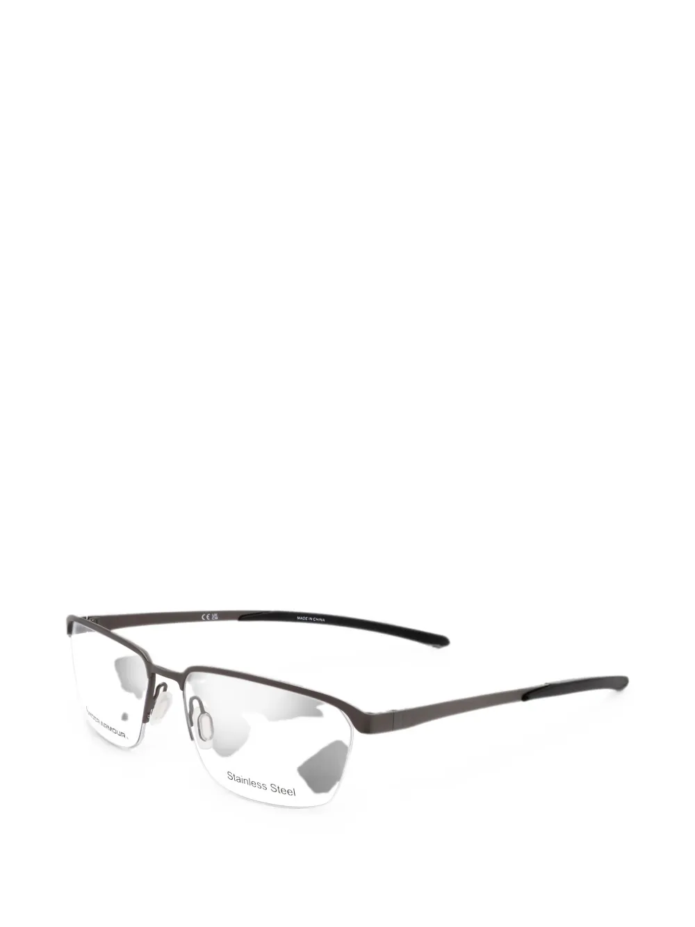 Under Armour Brille mit eckigem Gestell - Grau