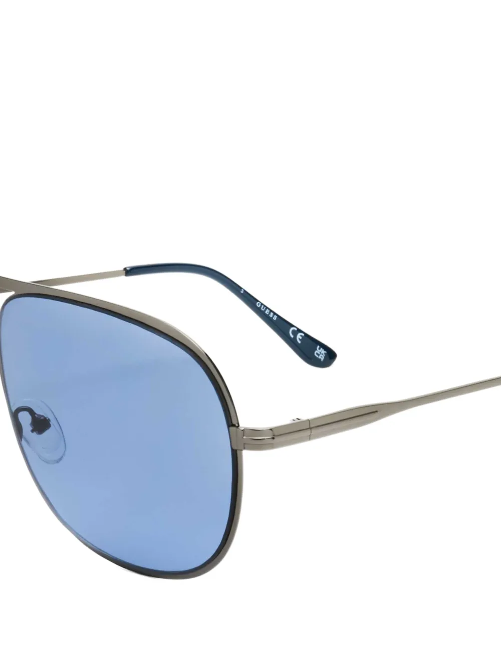 GUESS EYEWEAR Zonnebril met piloten montuur Grijs