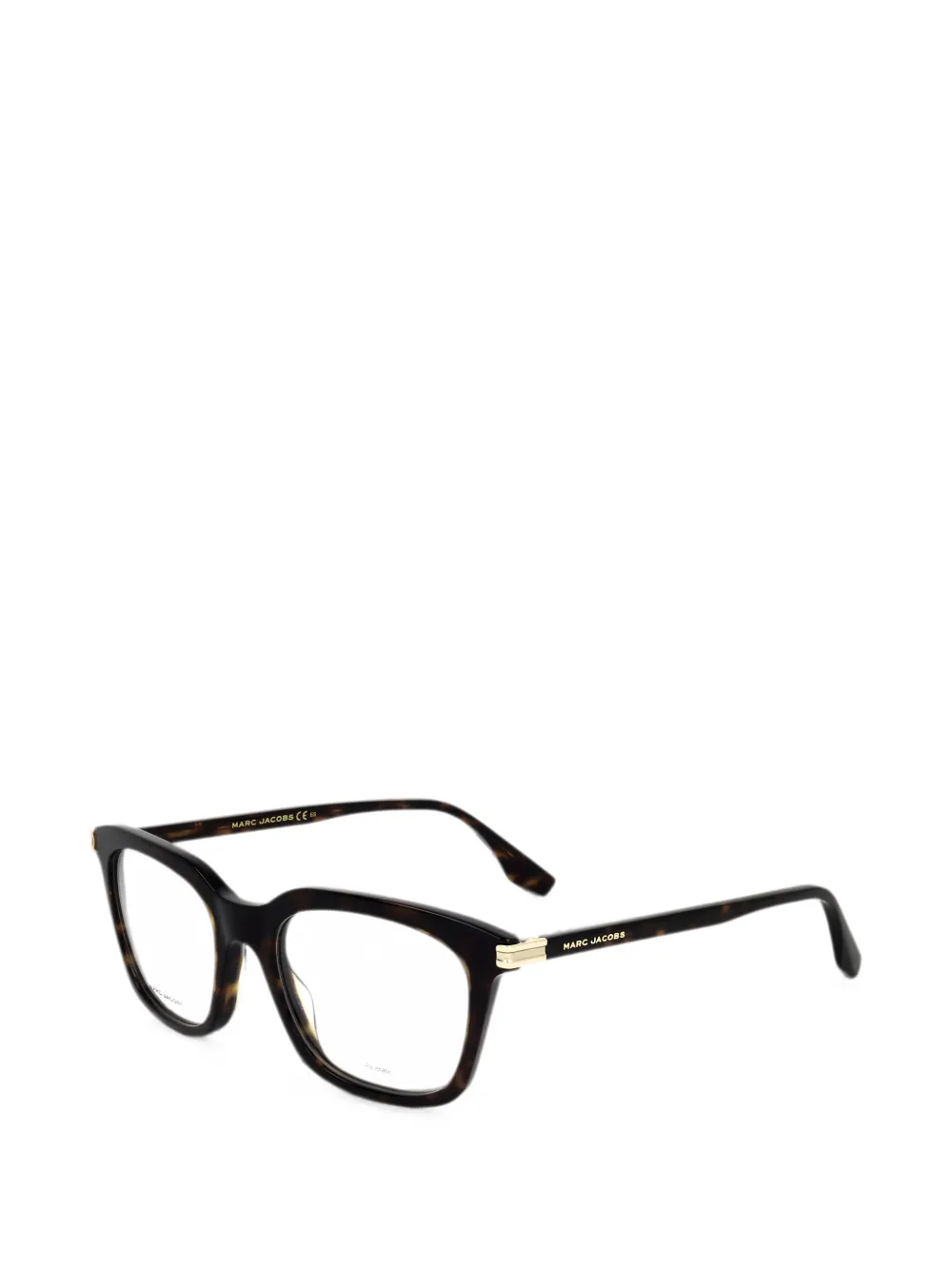 Marc Jacobs Eckige Brille in Schildpattoptik - Braun