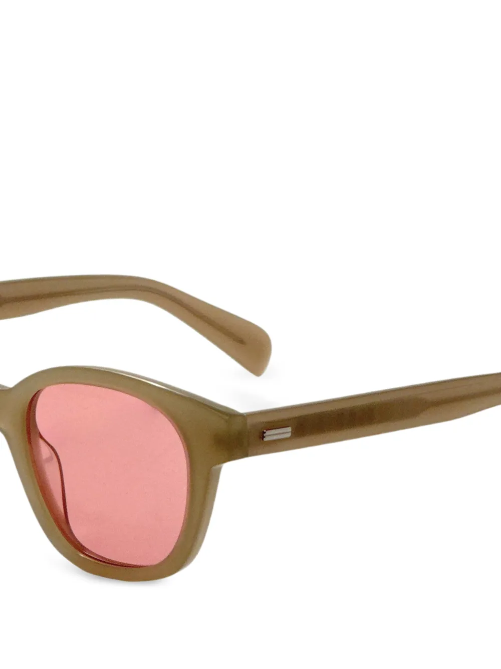 Paul Smith Glover zonnebril met vierkant montuur Beige