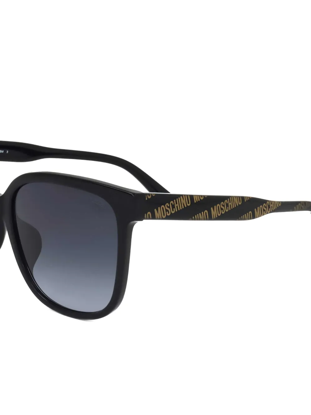 Moschino Eyewear Zonnebril met vierkant montuur Zwart