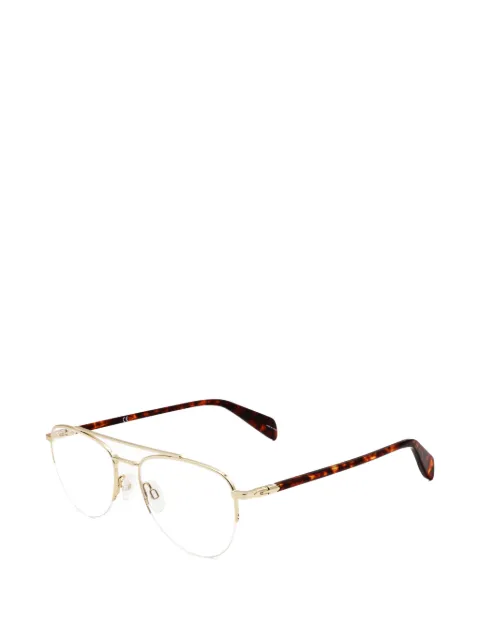 RAG & BONE EYEWEAR double-bridge pilot-frame glasses