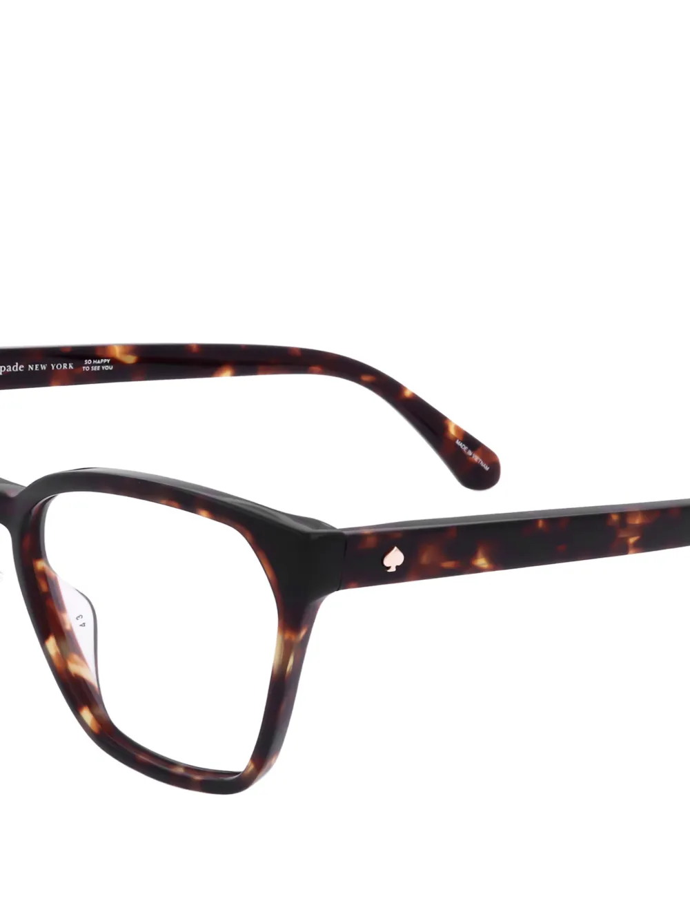 Kate Spade Bril met vierkant montuur Bruin