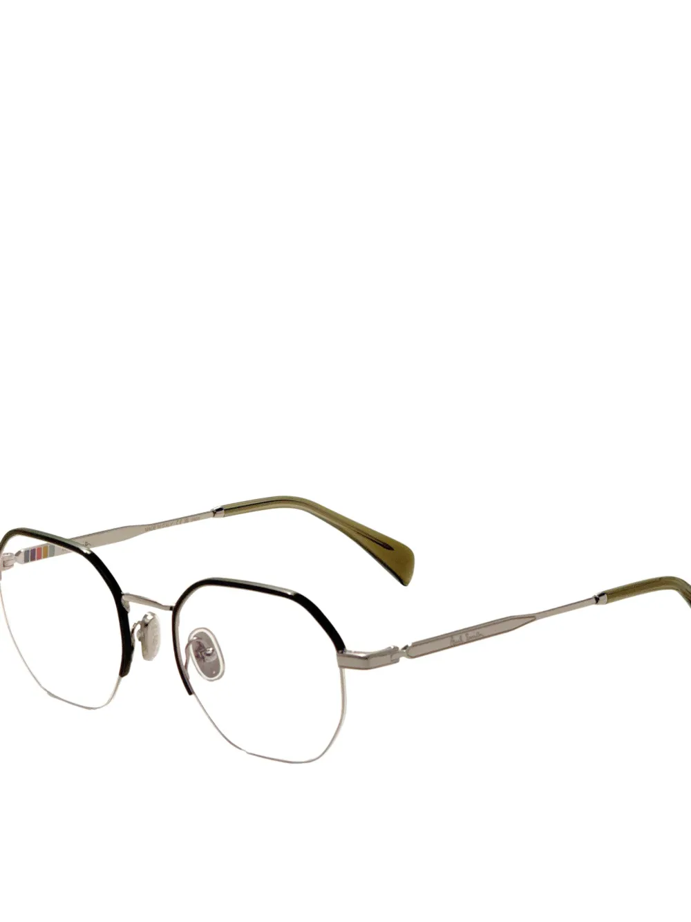 Paul Smith Lovell bril met geometrisch montuur Zilver