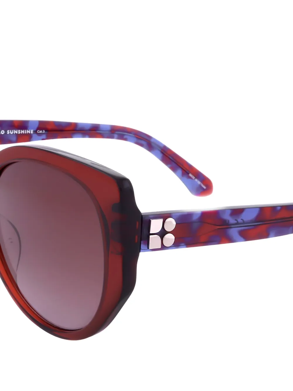 Kate Spade Seraphina zonnebril met cat-eye montuur Rood