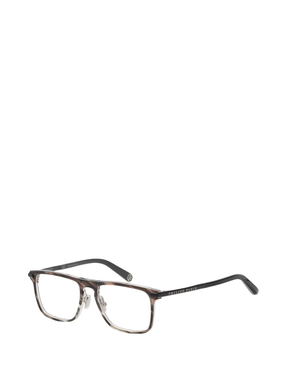 Philipp Plein Eyewear 53 mm bril met bruin montuur