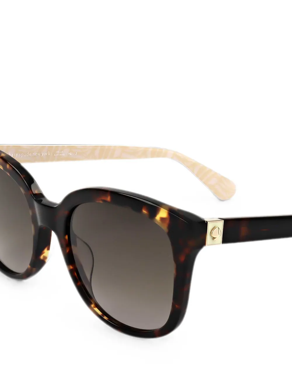 Kate Spade Gwenith zonnebril met schildpadschild-design Bruin