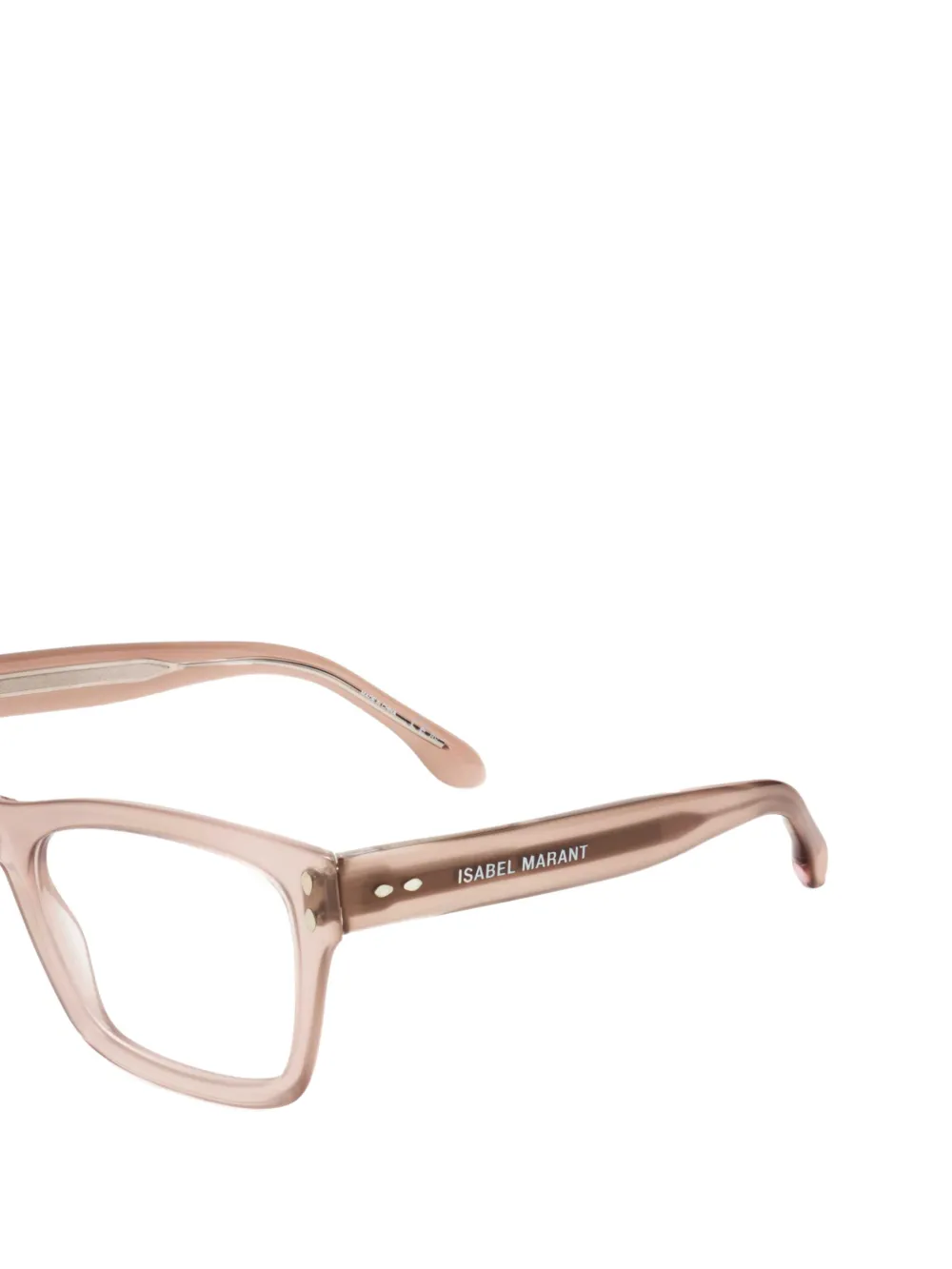 Isabel Marant Eyewear Bril met rechthoekig montuur Beige