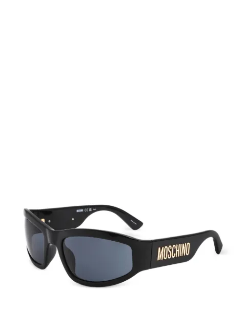 Moschino Eyewear logo-plaque rectangle-frame sunglasses