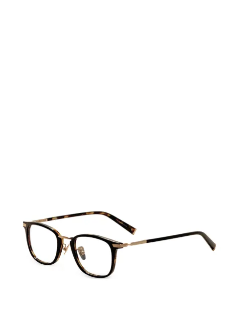 John Varvatos tortoiseshell-effect square-frame glasses