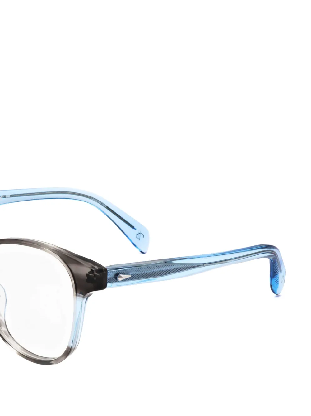 RAG & BONE EYEWEAR Bril met rond montuur Grijs