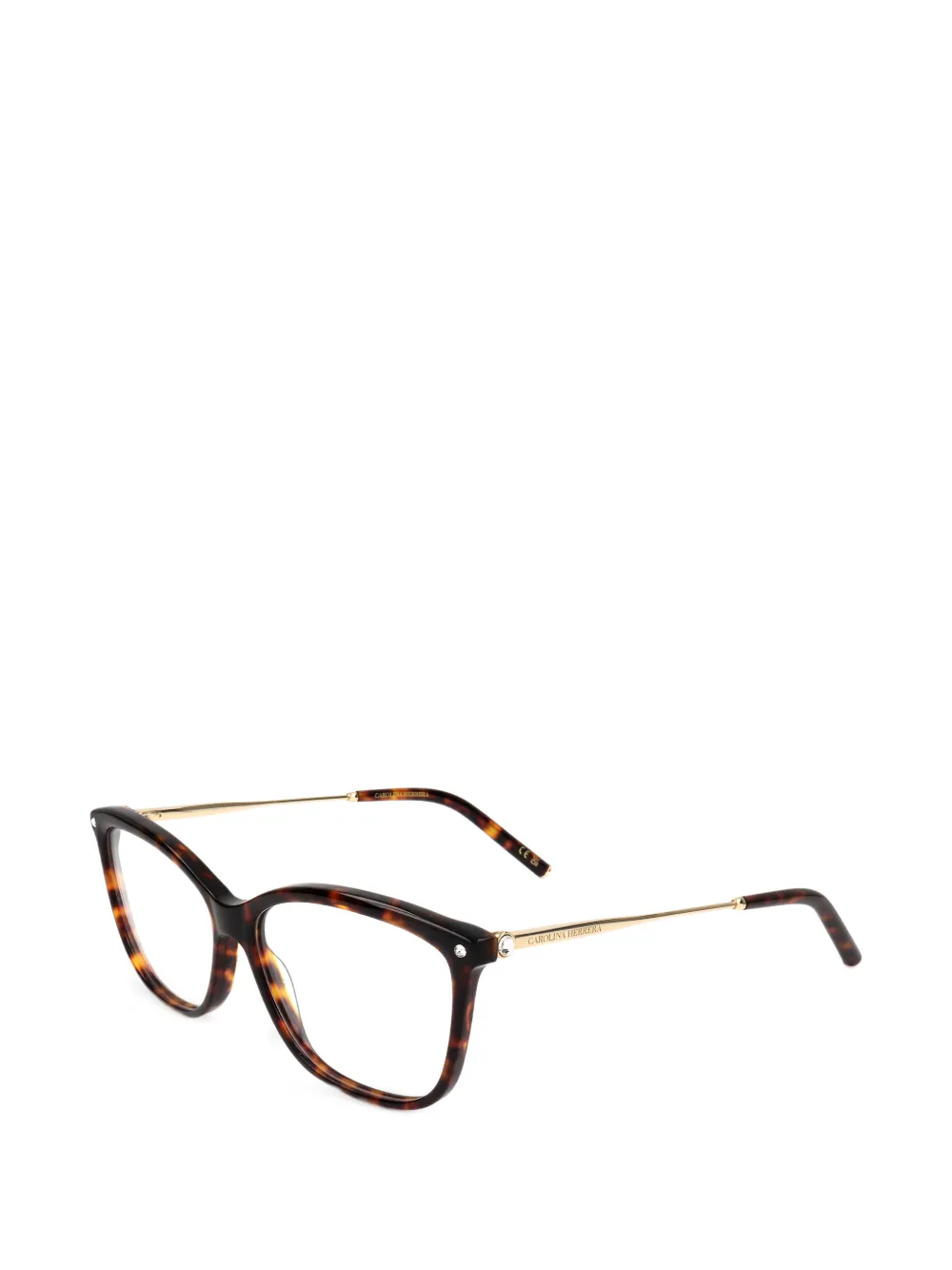 Carolina Herrera Occhiali rettangolari - Marrone