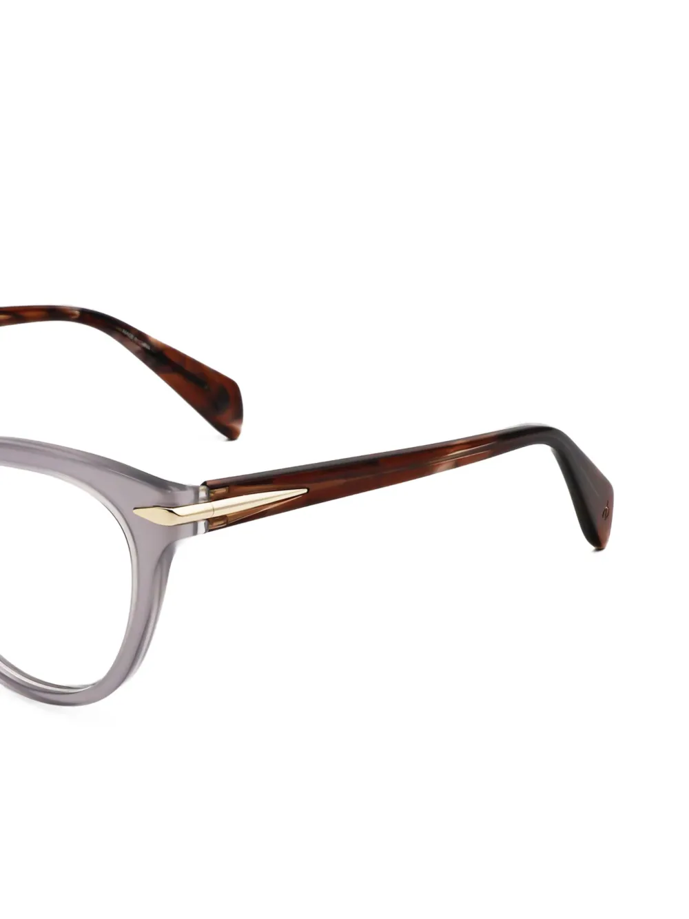 RAG & BONE EYEWEAR Bril met rond montuur Grijs