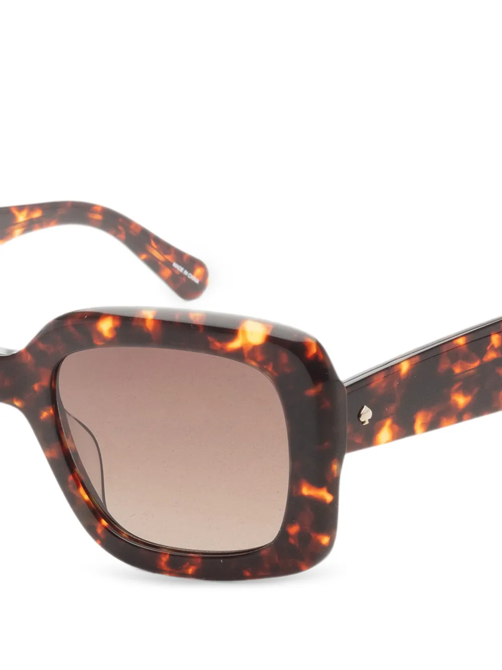 Kate Spade Zonnebril met vierkant montuur Bruin