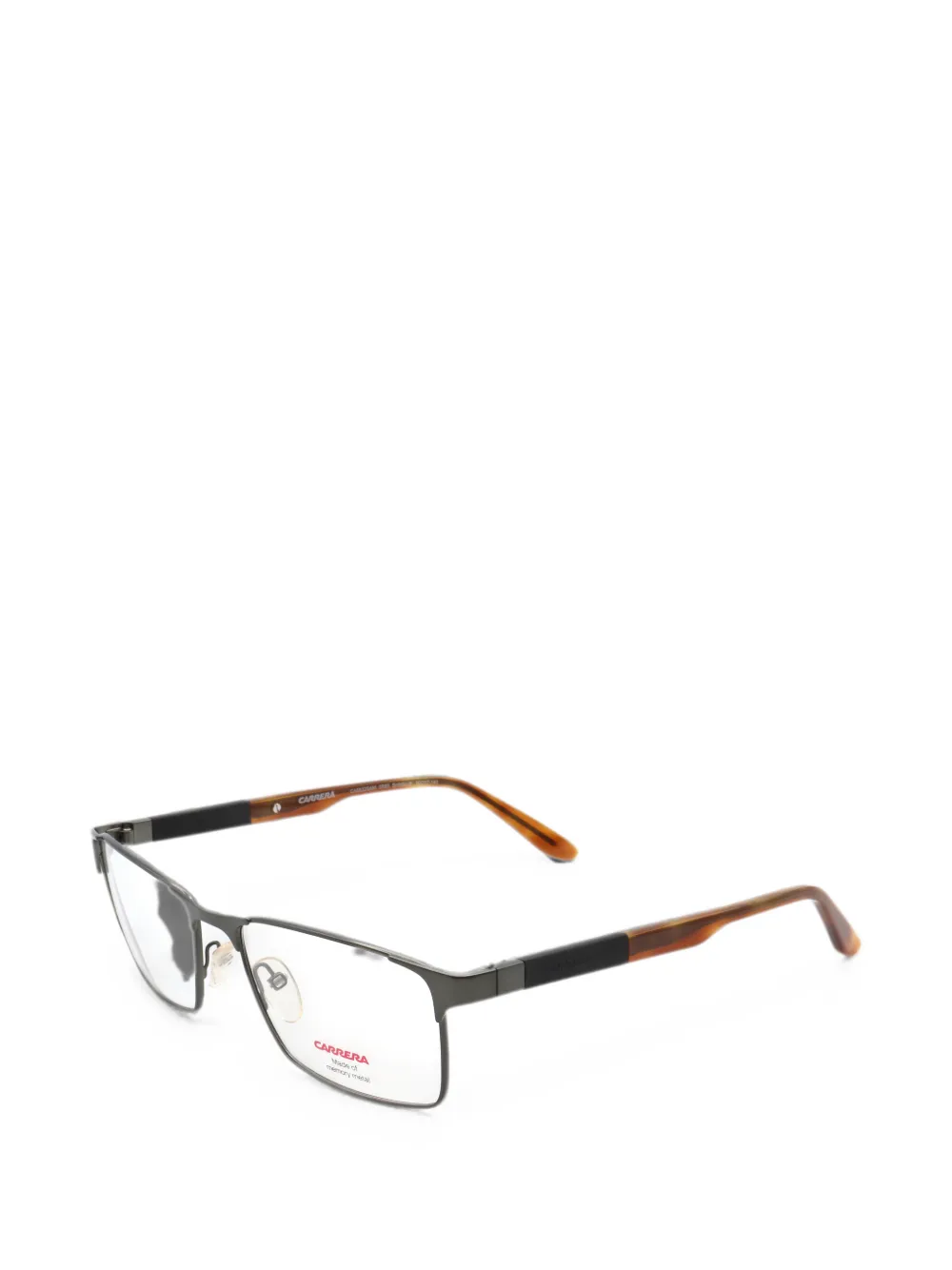 Carrera Brille mit eckigem Gestell - Grau