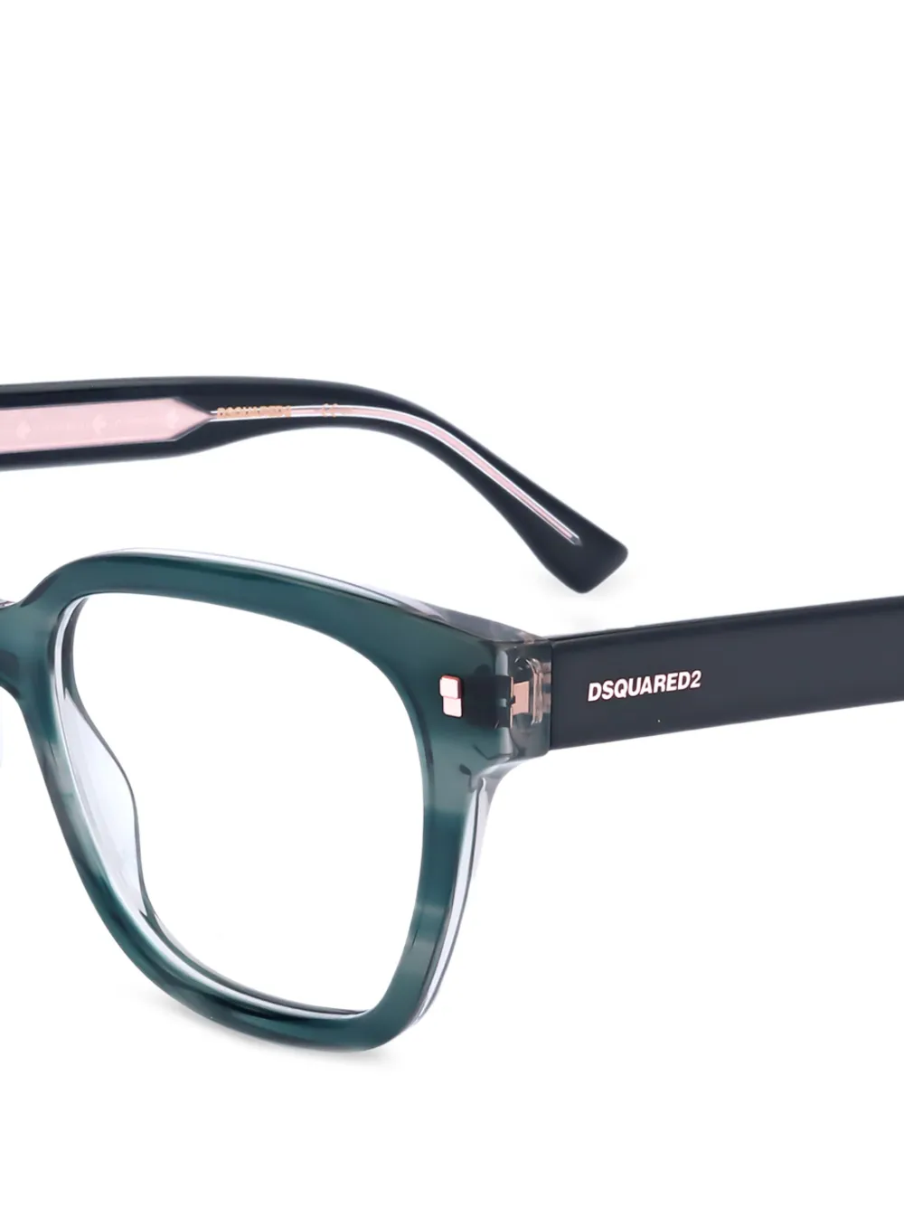 DSQUARED2 EYEWEAR Bril met vierkant montuur Groen