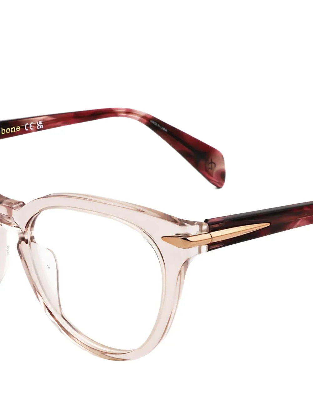 RAG & BONE EYEWEAR Bril met schildpadschild-effect Bruin