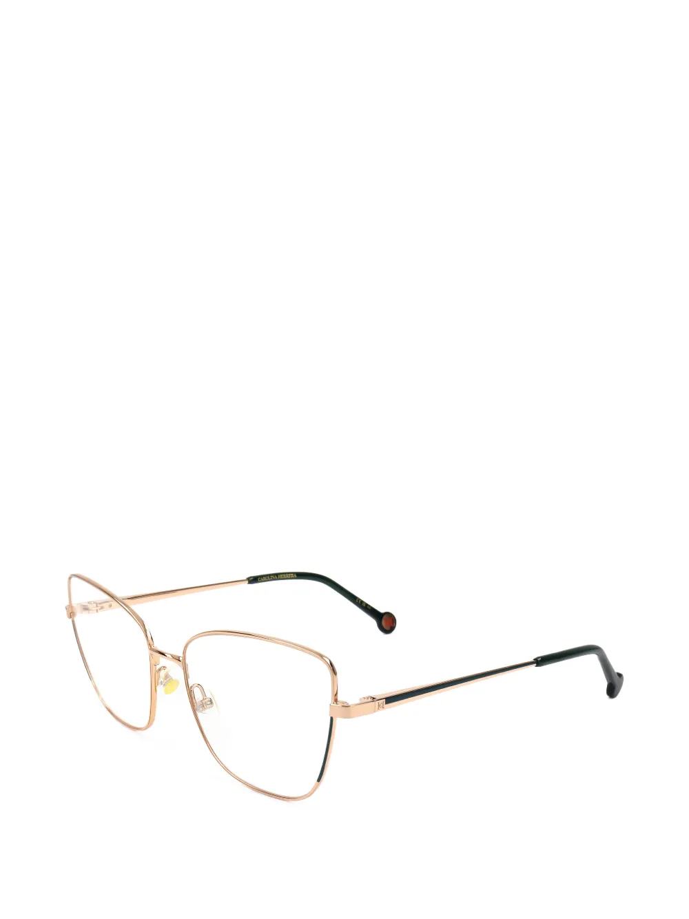 Carolina Herrera Brille mit geometrischem Gestell - Gold