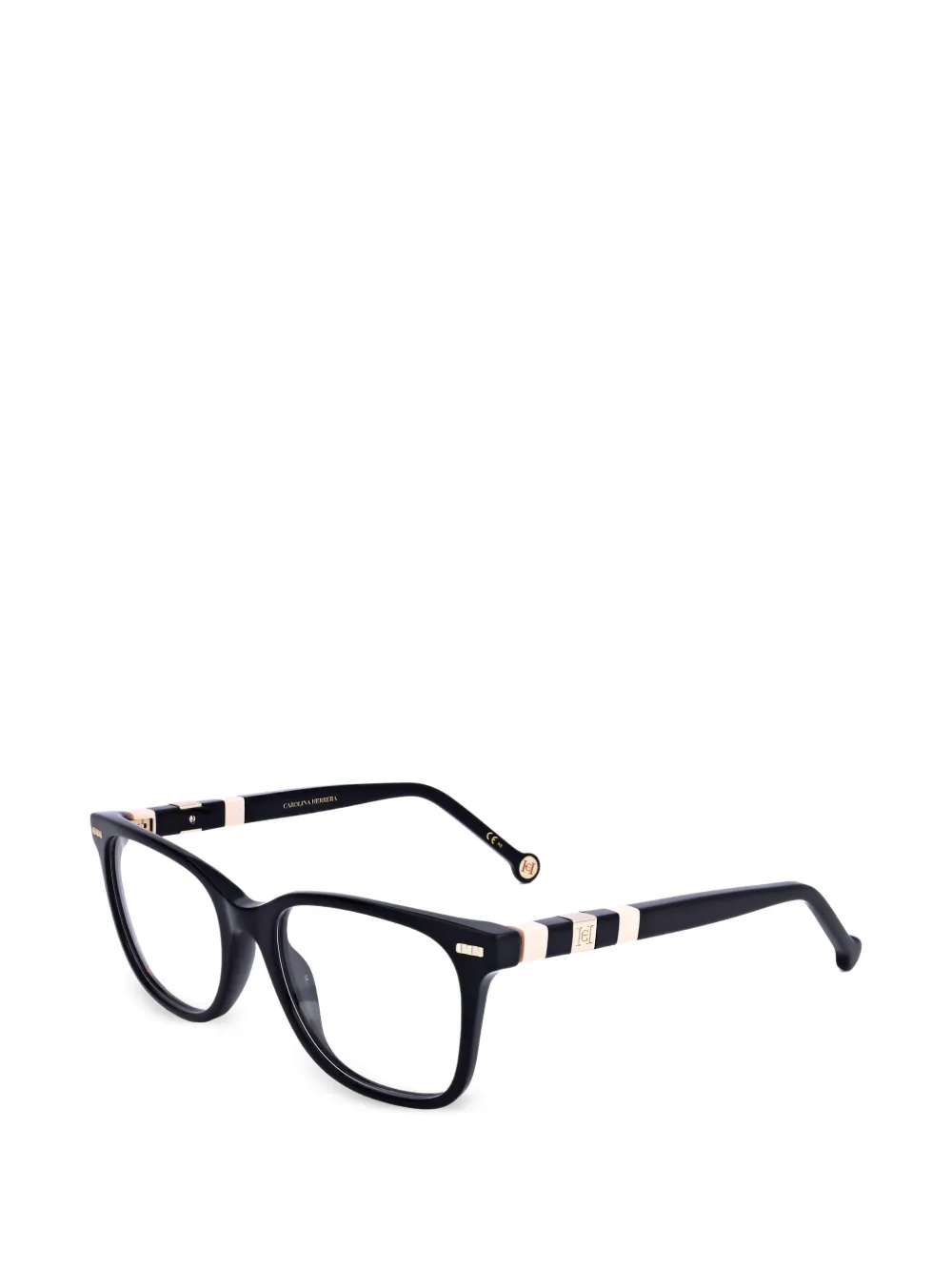 Carolina Herrera logo-plaque rectangle-frame glasses · One Size