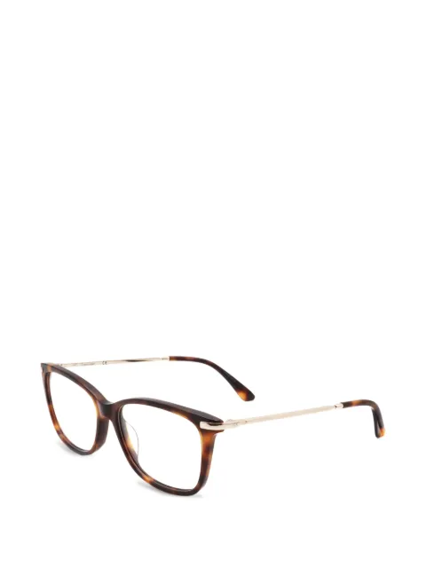 Calvin Klein tortoiseshell-effect square-frame glasses