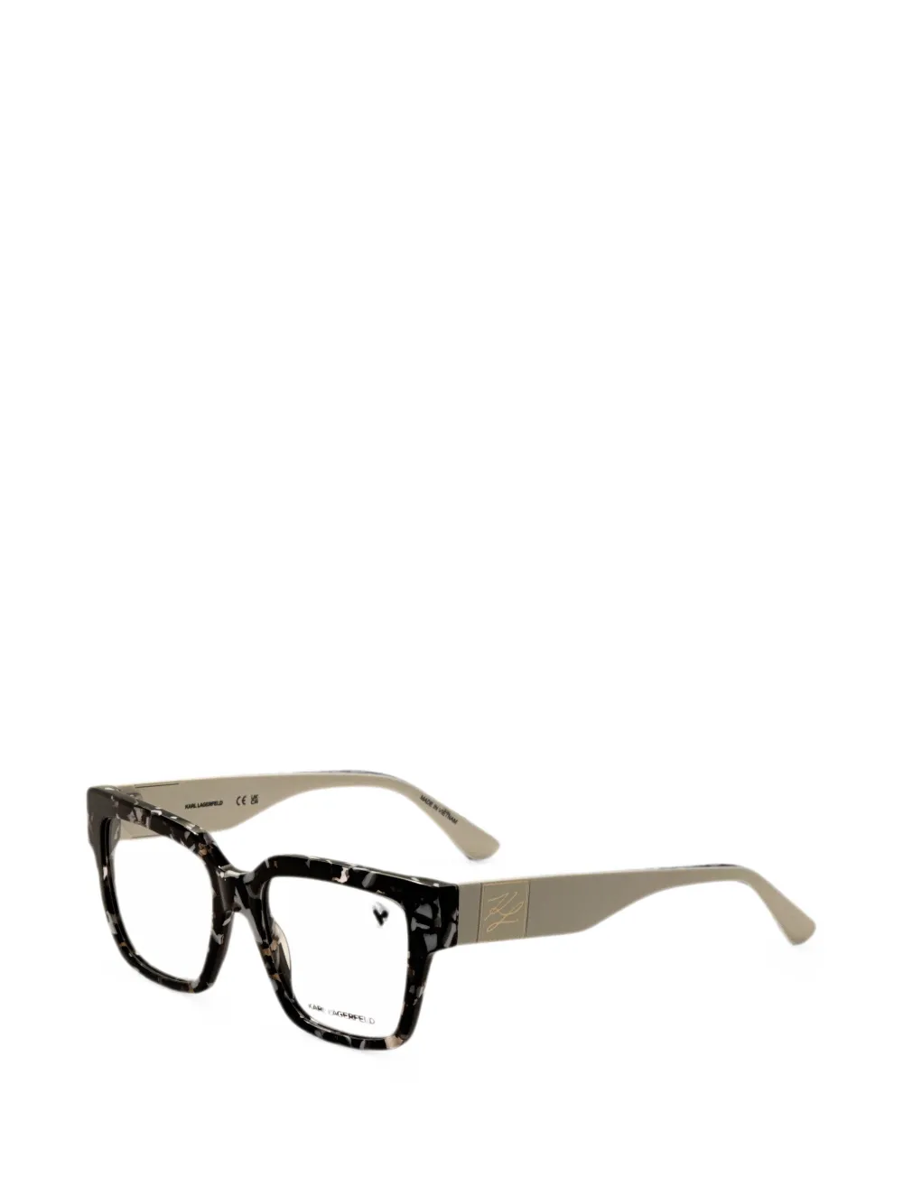 Karl Lagerfeld square-frame glasses - Nude