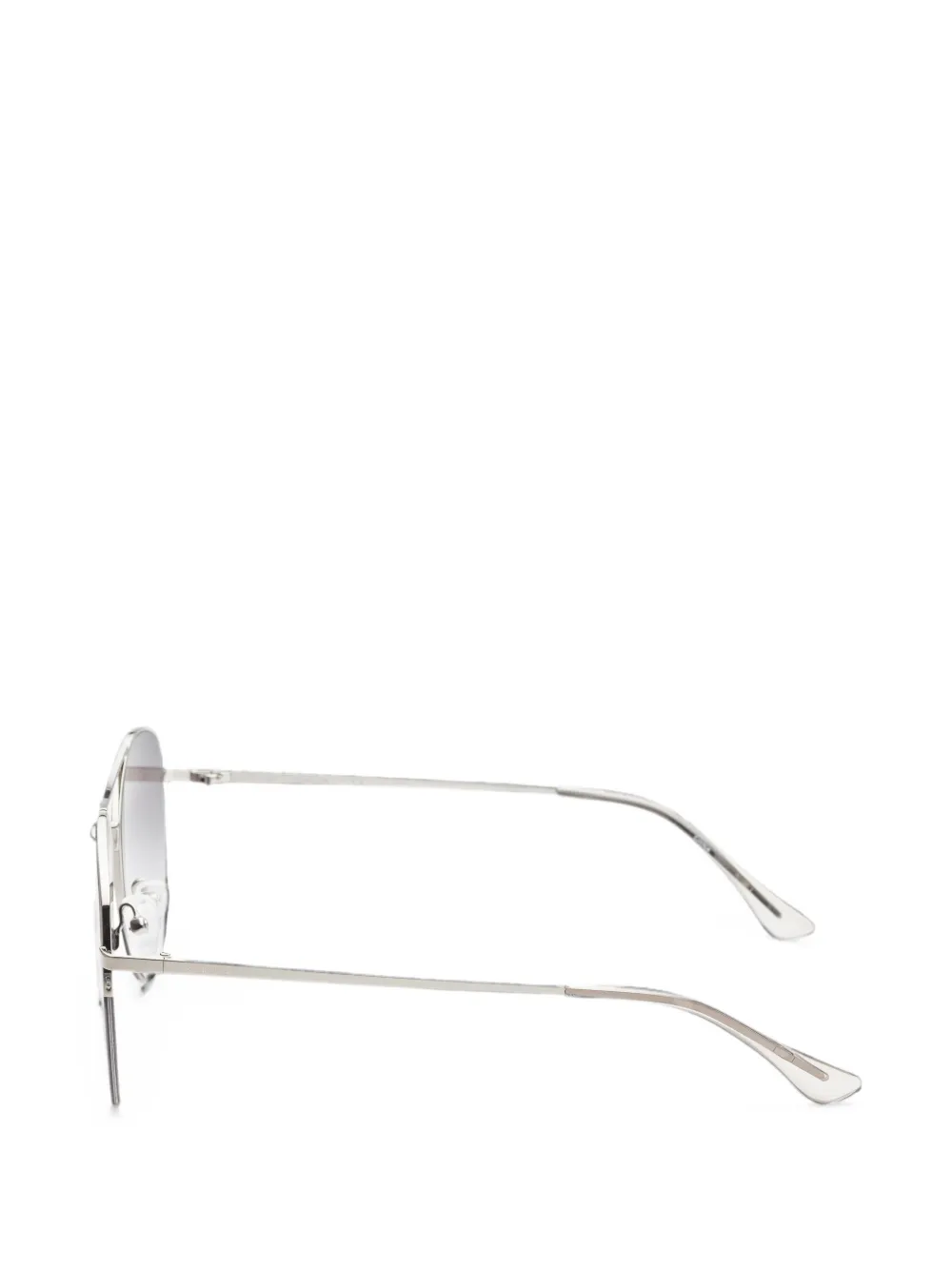 Calvin Klein Zonnebril met geometrisch montuur Zilver