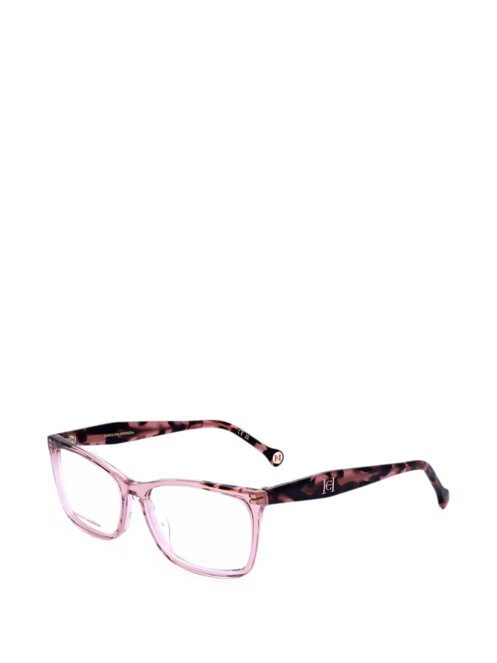 Carolina Herrera Brille mit eckigem Gestell - Rosa