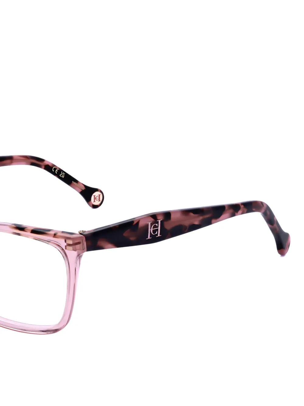 Carolina Herrera Bril met rechthoekig montuur Roze