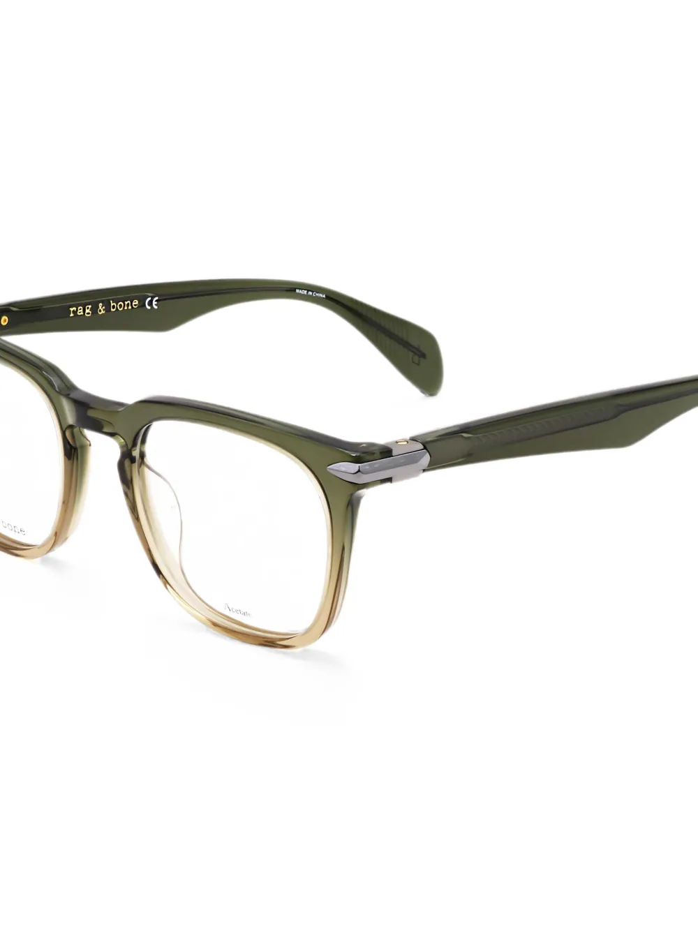 RAG & BONE EYEWEAR Bril met vierkant montuur Groen