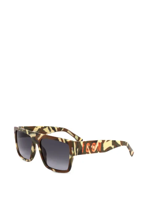 DSQUARED2 EYEWEAR Icon camouflage square-frame sunglasses