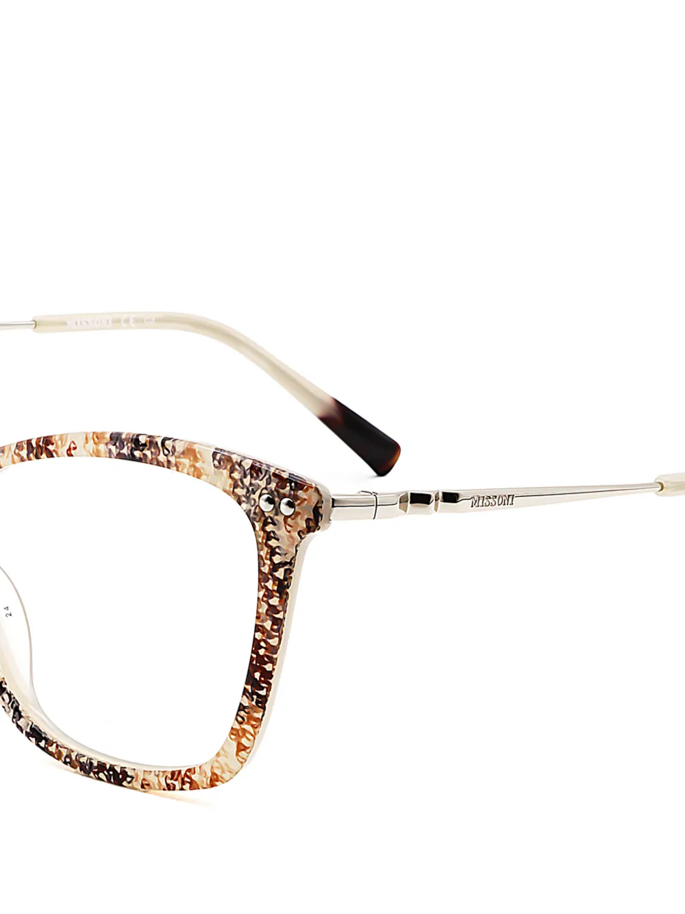 MISSONI EYEWEAR Bril met vierkant montuur Goud