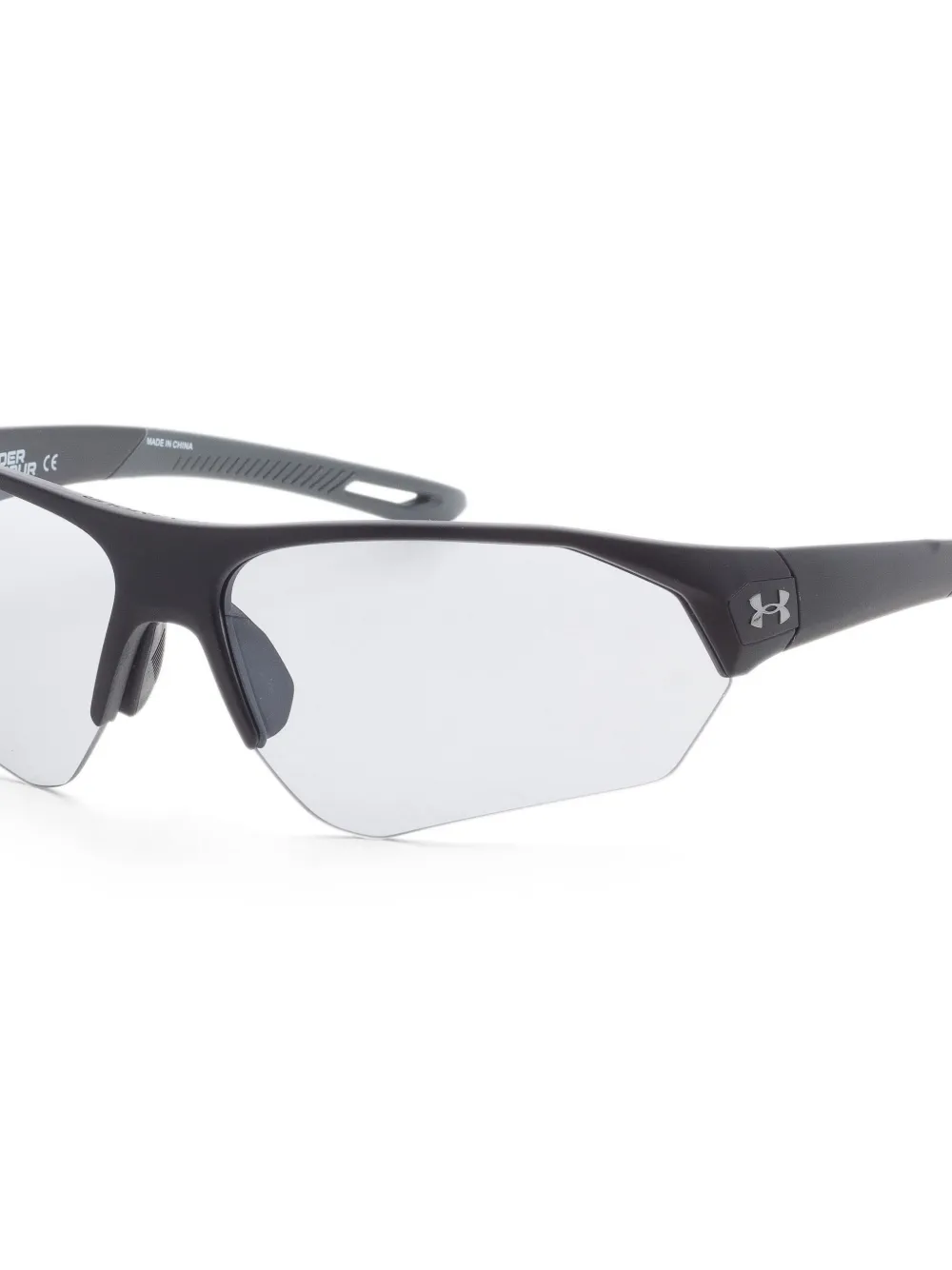 Under Armour Zonnebril met rechthoekig montuur Grijs