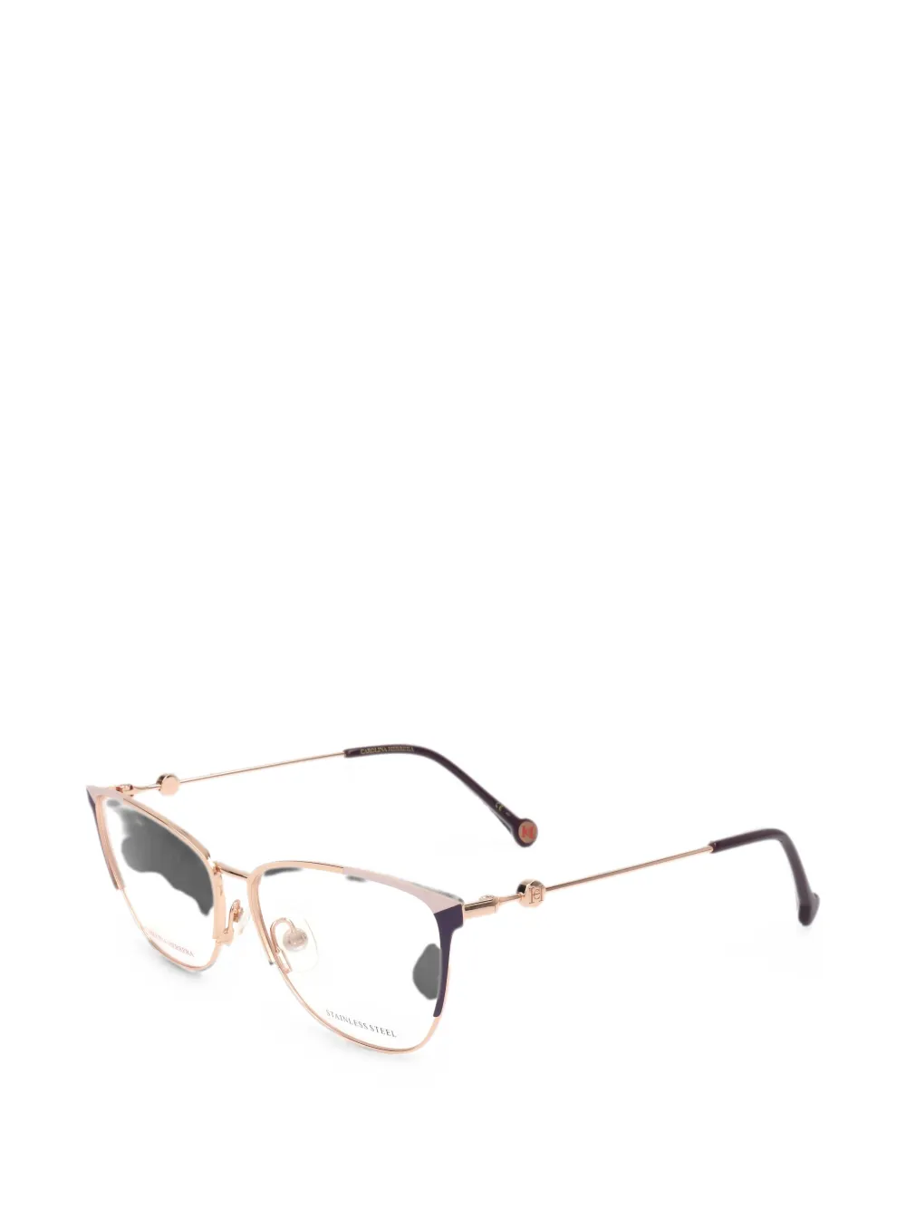 Carolina Herrera Brille mit Cat-Eye-Gestell - Gold